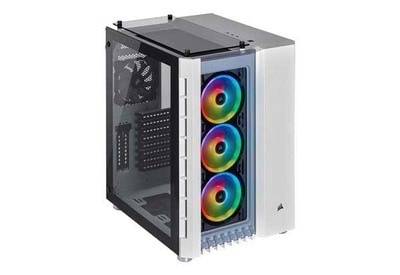 Corsair Crystal 680X RGB Tempered Glass ホワイト キューブ型PCケース｜CC-9011169-WW|Extended ATX|PCケース