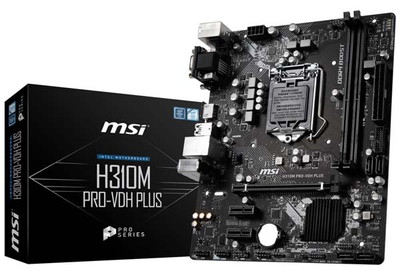 MSI H310M PRO-VDH PLUS ビジネス向けに最適なmicroATXマザーボード|LGA1151(Intel)|マザーボード