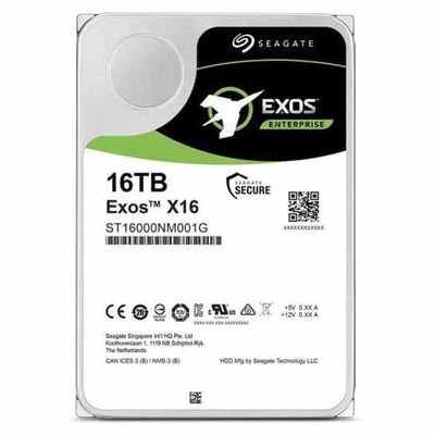 Seagate ExosX16 ENTERPRISE 容量16TB SATA 6Gb/s 7200rpm 256MB 512E 3.5インチ｜ST16000NM001G|3.5インチ SATA|HDD