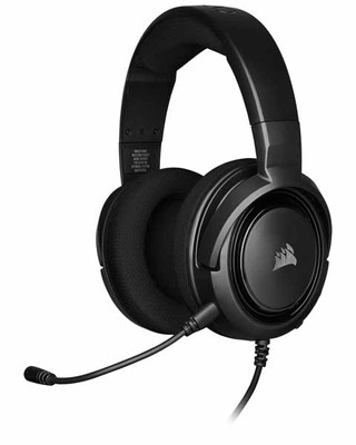 Corsair HS35 STEREO Stereo Gaming Headset Carbon ゲーミングヘッドセット ブラック｜CA-9011195-AP|ヘッドセット|オーディオ/スピーカー/ヘ