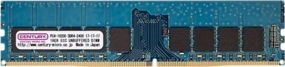 CENTURY MICRO 16GB DDR4 2400Mhz(PC4-19200) ECC LongDIMM 288pin 2rank｜CD16G-D4UE2400|デスクトップ用メモリ(DIMM)