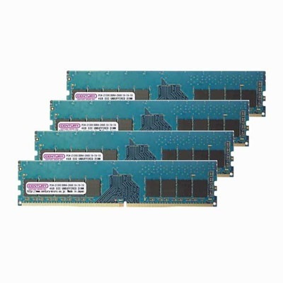 CENTURY MICRO 16GB(4GBx4) DDR4 2666Mhz(PC4-21300) ECC LongDIMM 288pin 1rank｜CK4GX4-D4UE2666H|デスクトップ用