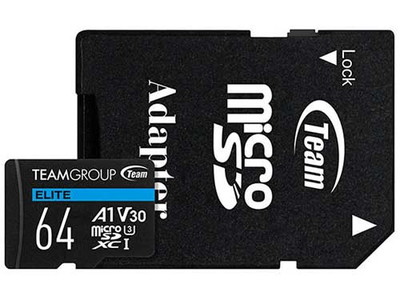 Team microSDXCカード V30 64GB R/W up to 90/45MB/s ｜TEAUSDX64GIV30A103|SDカード | microSDカード|フラッシュメモリ
