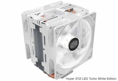Cooler Master Hyper 212 LED Turbo White Edition サイドフロー型CPUクーラー｜RR-212TW-16PW-R1|CPUクーラー|クーラー/ヒートシンク/