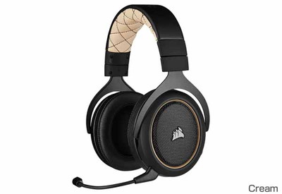 Corsair HS70 PRO WIRELESS Cream 7.1chワイヤレス ゲーミングヘッドセット クリーム｜CA-9011210-AP|ヘッドセット|オーディオ/スピーカー/ヘッドホン/マ
