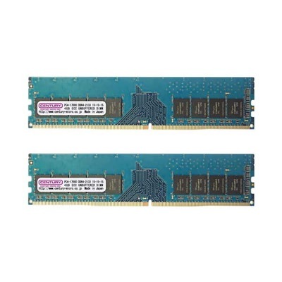 CenturyMicro 8GB(4GBx2) DDR4 2133Mhz(PC4-17000) ECC LongDIMM 288pin 1rank｜CK4GX2-D4UE2133H|サプライ/オプショ