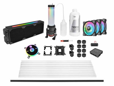 Thermaltake Pacific CL360 Max D5 Hard Tube Water Cooling Kit カスタム水冷オールインワンキット｜CL-W259-CU00SW-A|水冷パーツ