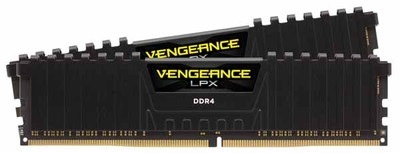 Corsair 64GB(32GBx2) DDR4 4000MHz (PC4-32000) 18-22-22-42 DIMM Unbuffered Vengeance LPX Black PCB｜CM