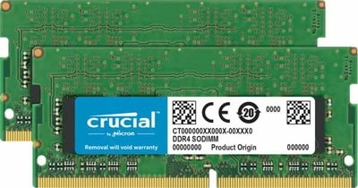 Crucial 64GB(32GBx2) DDR4 3200MHz (PC4-25600) CL22 DR x8 Unbuffered SODIMM 260pin｜CT2K32G4SFD832A|ノー