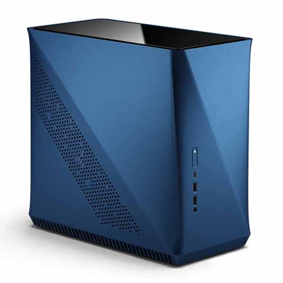 Fractal Design Era ITX Cobalt - TG ミニタワー型PCケース コバルトカラー/強化ガラス｜FD-CA-ERA-ITX-BU|Mini-ITX|PCケース