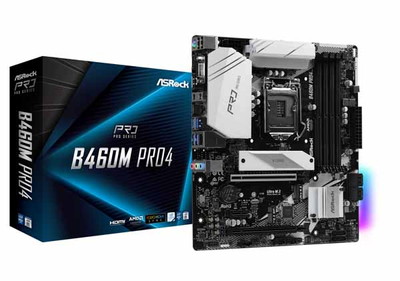 ASRock B460M Pro4 microATXマザーボード|LGA1200(Intel)|マザーボード