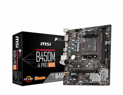 MSI B450M-A PRO MAX ビジネス向けmicroATXマザーボード|SocketAM4|マザーボード