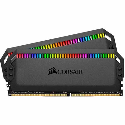 Corsair 64GB(32GBx2) DDR4 3200MHz (PC4-25600) 16-18-18-36  DOMINATOR PLATINUM RGB Black  RGB LED｜CMT