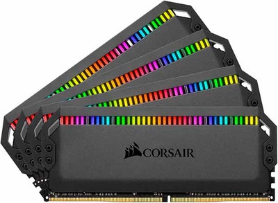 Corsair 128GB(32GBx4) DDR4 3200MHz (PC4-25600) 16-18-18-36  DOMINATOR PLATINUM RGB Black RGB LED｜CMT