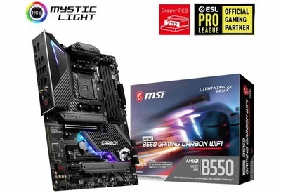 MSI MPG B550 GAMING CARBON WIFI 高速ネットワーク ゲーミング向けATXマザーボード|SocketAM4|マザーボード