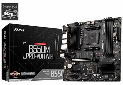 MSI B550M PRO-VDH WIFI microATXマザーボード|SocketAM4|マザーボード