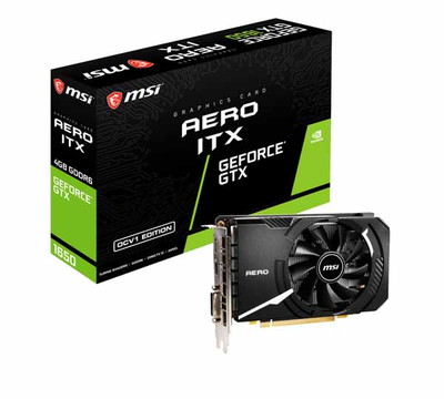 MSI GeForce GTX 1650 D6 AERO ITX OCV1 省スペース シングルファン設計のグラフィックボード|NVIDIA|ビデオカード