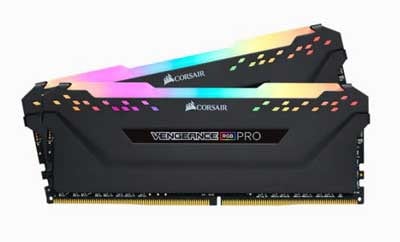 Corsair 16GB(8GBx2) DDR4 3600MHz(PC4-28800) 288 DIMM Unbuffered 18-22-22-42 Vengeance RGB PRO｜CMW16G