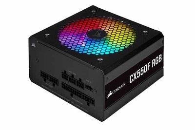 Corsair CX550F RGB Black 電源ユニット 550W ブラック｜CP-9020216-JP|500W クラス 以下|電源ユニット