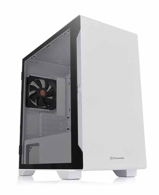 【アウトレット特価・新品】Thermaltake S100 TG Snow Edition ミニタワー型PCケース ホワイト｜CA-1Q9-00S6WN-00|Micro-ATX|PCケース