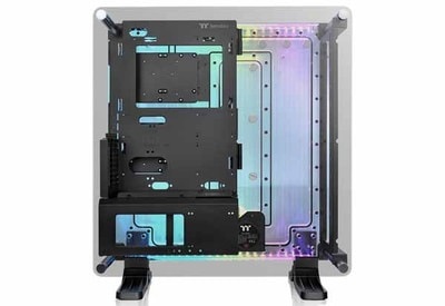 Thermaltake DistroCase 350P アドレサブルRGB LEDとD5ポンプ搭載 オープンフレーム型PCケース｜CA-1Q8-00M1WN-00|ATX|PCケース