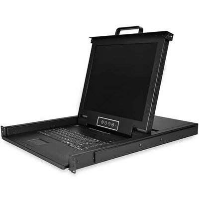 StarTech ラックマウント対応KVMコンソールドロワー VGA対応 1U 8ポートKVMスイッチ搭載 1280x1024｜RKCONS1708K|KVMコンソール・ラックマウント|KVM・エクス