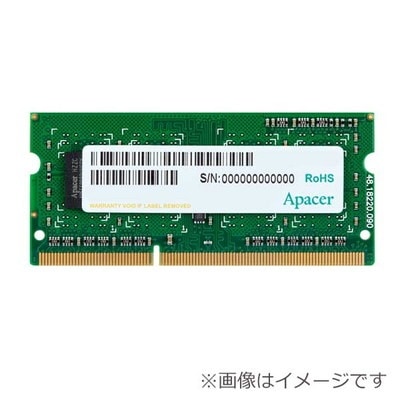 Apacer 8GB(8GBx1) DDR3 1600MHz(PC3-12800) SODIMM CL11 1.35V｜DV.08G2K.KAM|ノート用メモリ(SODIMM)|メモリー