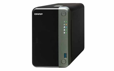 QNAP TS-253D プロフェッショナル向けのクアッドコア2.5GbE NAS|3.5インチSATA用 ハードディスク ケース|NAS｜ハードディスクケース | サーバーストレージ