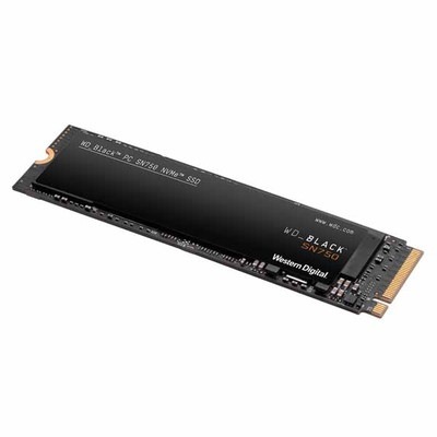 Western Digital WD BLACK SN750 NVMe SSD 容量2TB M.2 (Type2280) 3D NAND 2.38mm ヒートシンク非搭載｜WDS200T3X0C|M.