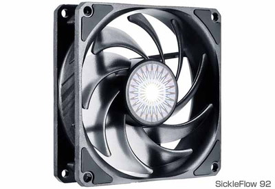 Cooler Master SickleFlow 92 新設計の鎌状ブレード採用のファン｜MFX-B9NN-23NPK-R1|ケースファン|クーラー/ヒートシンク/冷却/ファン/水冷