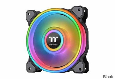 Thermaltake Riing Quad PLUS 12 RGB -Single Pack- 54個のアドレサブルRGB LEDを搭載のファン（増設用）｜CL-F088-PL12SW-C|ケースフ