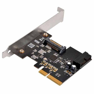 SILVERSTONE PCI-E Gen 2.0 x2拡張カード USB 3.1内部19ピンコネクタ付属 ｜SST-ECU04-E|PCI Express|インターフェース/拡張カード