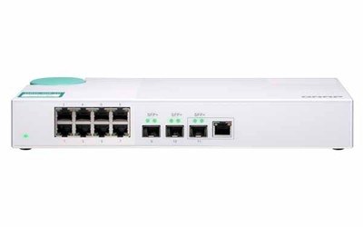 QNAP3ポート10G SFP+、8ポートギガビットアンマネージドスイッチ｜QSW-308-1C|ネットワーク