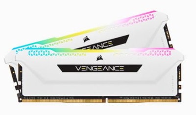 Corsair 16GB(2x8GB) DDR4 3200MHz(PC4-25600) DIMM VENGEANCE RGB PRO SL White for AMD & Intel｜CMH16GX4