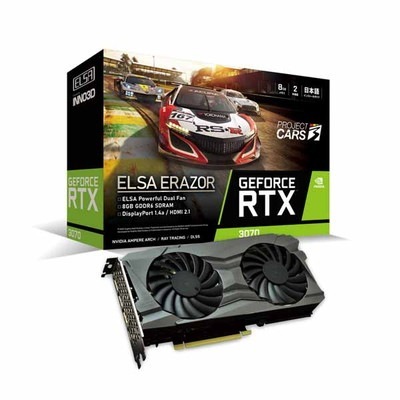 ELSA GeForce RTX 3070 ERAZOR グラフィックボード｜GD3070-8GEREZ|NVIDIA|ビデオカード