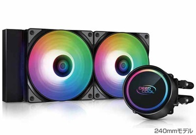 Deepcool GAMMAXX L240 A-RGB 水冷一体型CPUクーラー 液漏れを防ぐ新技術｜DP-H12CF-GL240-ARGB|CPUクーラー|クーラー/ヒートシンク/冷却/ファン/水冷