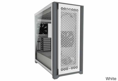 Corsair 5000D Airflow Tempered Glass -White- ミドルタワー型PCケース｜CC-9011211-WW|Extended ATX|PCケース