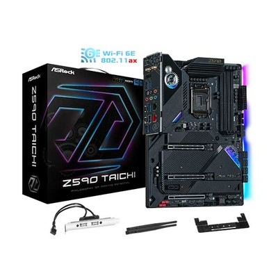 ASRock Z590 Taichi Intel第11世代Coreプロセッサー対応 Z590チップセット搭載ATXマザーボード|LGA1200(Intel)|マザーボード