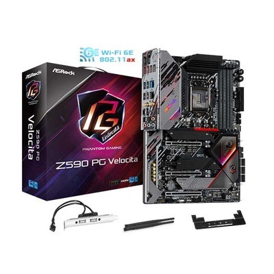 ASRock Z590 PG Velocita Intel第11世代Coreプロセッサー対応 Z590チップセット搭載ATXマザーボード|LGA1200(Intel)|マザーボード
