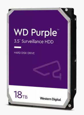 Western Digital Purple Surveillance HDD 容量18TB 3.5インチSATA 26.1mm キャッシュ512MBモデル｜WD180PURZ|3.5インチ SATA