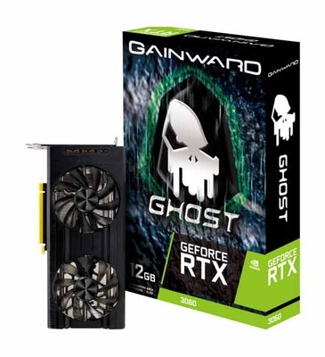 GAINWARD GeForce RTX 3060 GHOST 12G GDDR6 192bit 3-DP HDMI｜NE63060019K9-190AU-G|NVIDIA|ビデオカード