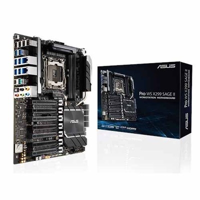 ASUS PRO WS X299 SAGE II ワークステーションマザーボード｜90SW00U0-M0UAY0|LGA2066(Intel)|マザーボード
