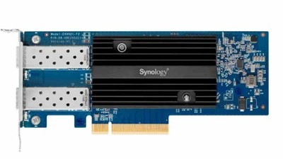 Synology Dual-Port 25GbE Adapter 帯域集中利用型のワークフローを高速化する デュアルポート SFP28 アドインカード｜E25G21-F2|PCI Express|イン