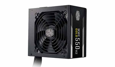 Cooler Master MWE GOLD 550 - V2 80PLUS GOLD認証 ATX電源ユニット 550W｜MPE-5501-ACAAG-JP|500W クラス 以下|電源ユニット