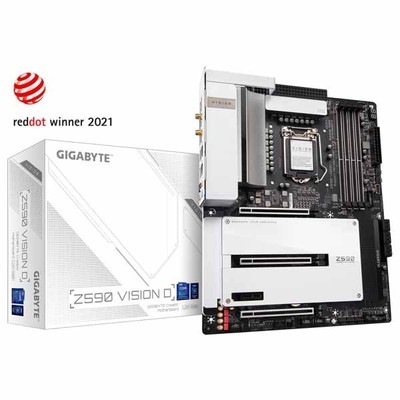 GIGABYTE Z590 VISION D (rev. 1.0) Thunderbolt4コントローラー内蔵 クリエイター向けATXマザーボード|LGA1200(Intel)|マザーボード