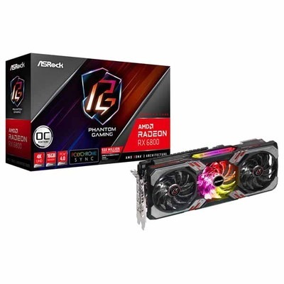ASRock RX6800 Phantom Gaming D 16G OC オーバークロック仕様のグラフィックボード｜RX6800 PGD 16GO|AMD|ビデオカード