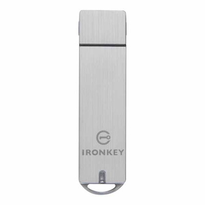 Kingston 暗号化USBメモリ 128GB USB3.0 IronKey S1000 5年メーカー保証｜IKS1000B/128GB|暗号化セキュリティ対応|USBメモリー