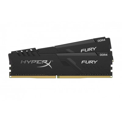 Kingston 64GB(32GBx2) DDR4 3000MHz (PC4-24000) CL16 DIMM (Kit of 2) HyperX FURY ブラック｜HX430C16FB3K2/6