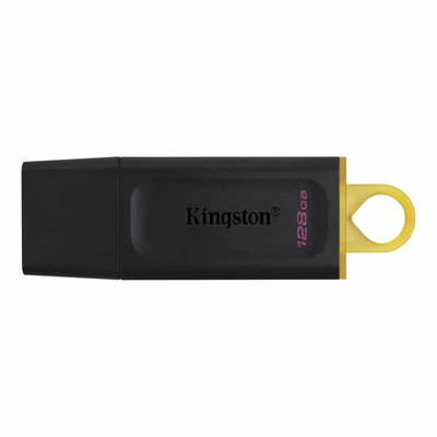 Kingston 128GB USB3.2 Gen1 DataTraveler Exodia USBフラッシュドライブ (ブラック + イエロー)｜DTX/128GB|120GB〜128GB|USBメ