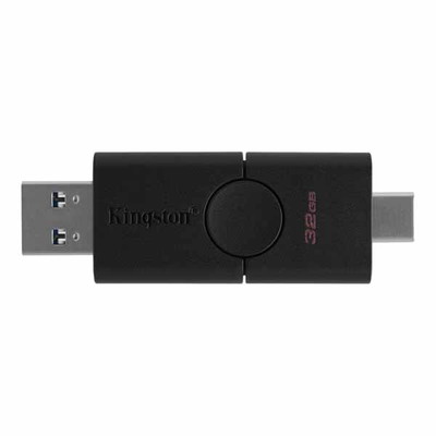 Kingston 32GB USB3.2 Gen1 + Type-C DataTraveler Duo USB フラッシュドライブ｜DTDE/32GB|32GB|USBメモリー